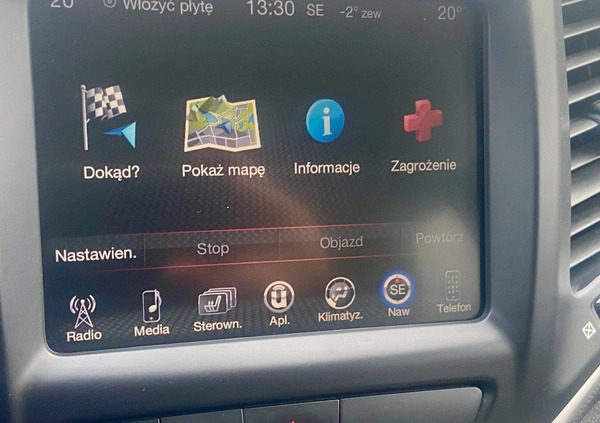 Jeep Cherokee cena 79000 przebieg: 148000, rok produkcji 2016 z Warszawa małe 277